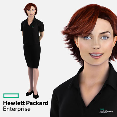 The avatar created for Hewlett Packard Enterprises to support their launch.
