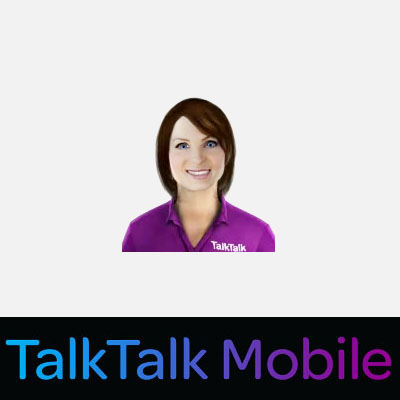 The avatar created for TalkTalk Mobile to front a conversational A.I. system