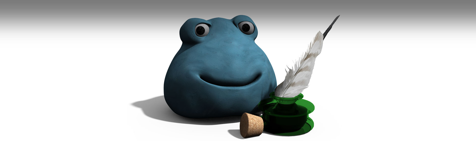The blob, an avatar built for Elzware to front their teaching based conversational A.I.